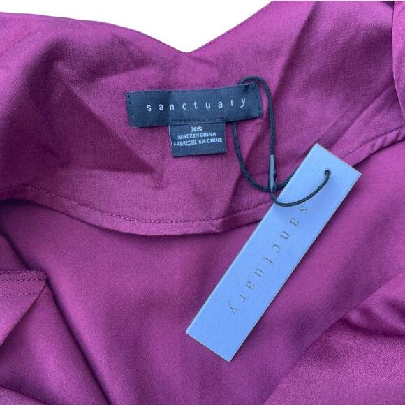 Sanctuary Satin Slip Midi Dress in Purple - Size XS - Picture 6 of 15